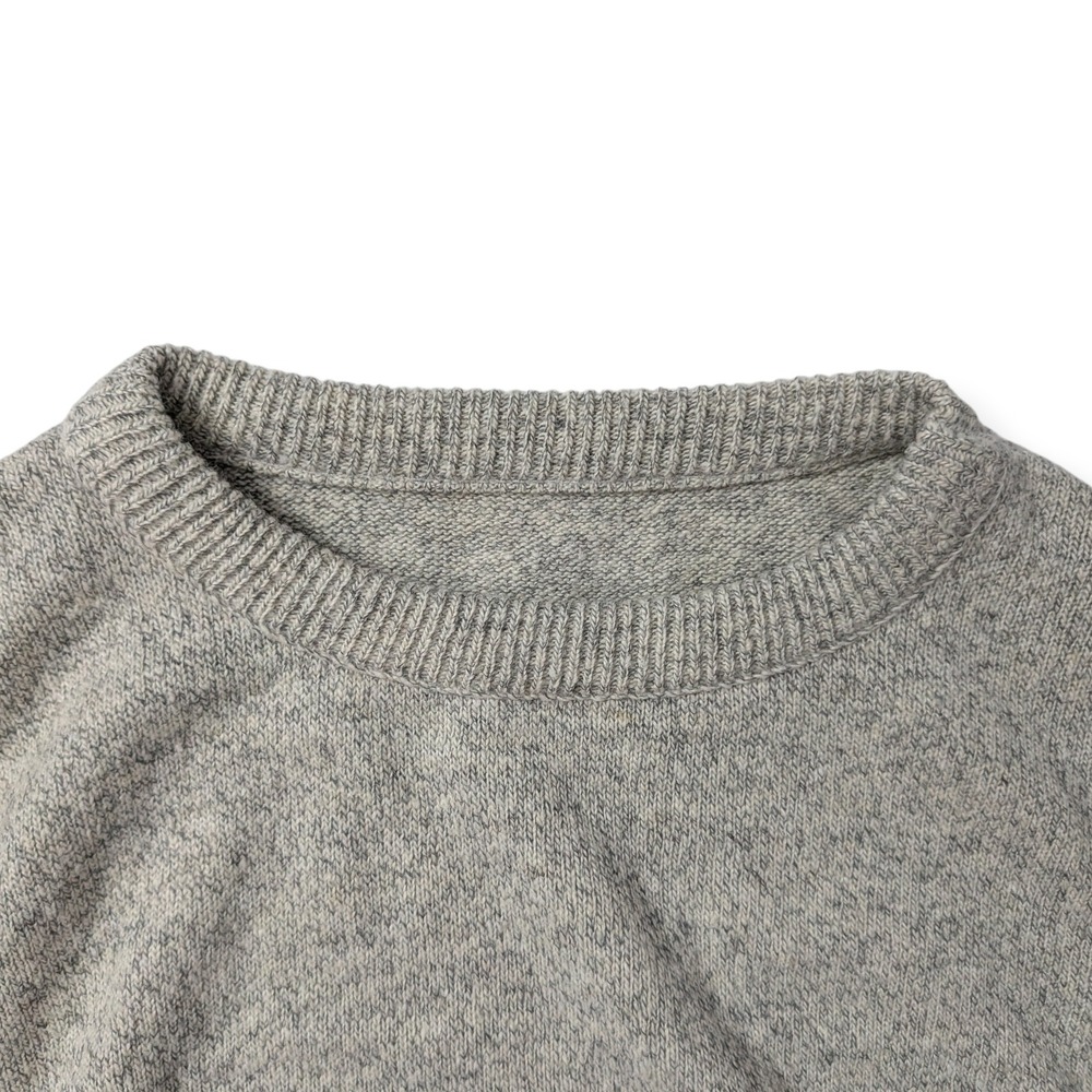 Womens Heather Grey Marl Knit Crewneck Sweater‎ Vest Side Buttons Sleeveless Top - Picture 6 of 9